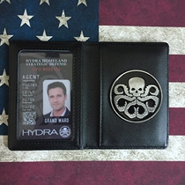 S.H. I .E.L.D. HYDRA metal badge ID card content can be customized