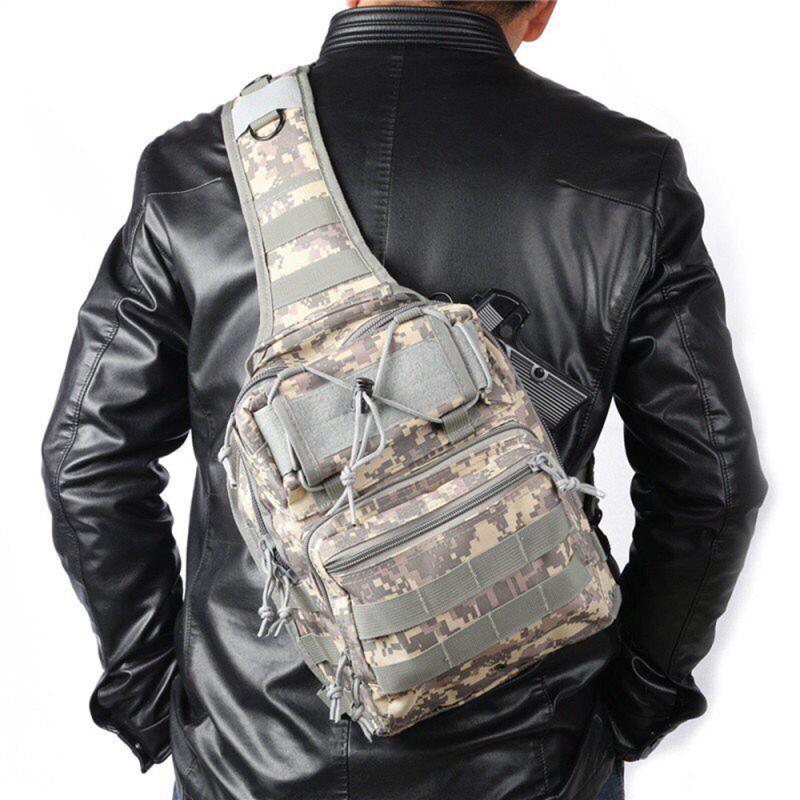 molle tactical chest bag male and female outdoor sports chest bag casual bag Single shoulder bag inclined satined IPAD men's bag