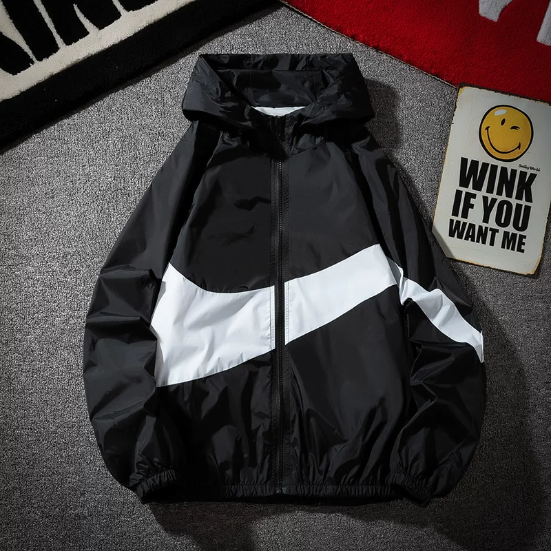 Спортивная осенняя куртка, тонкое trenchcoat, оверсайз, плюс размер, защита от солнца