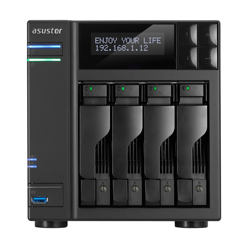 asustor Huayun AS6204T NAS cloud memory private cloud disk quad-core 4K virtual machine HDMI Thunder
