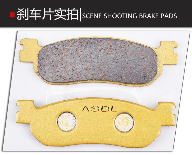Áp dụng Yamaha Magician 250 Phanh sau xe máy Pad Deer 225 XT250 Phụ kiện Phanh đĩa trước - Pad phanh bộ má phanh xe máy