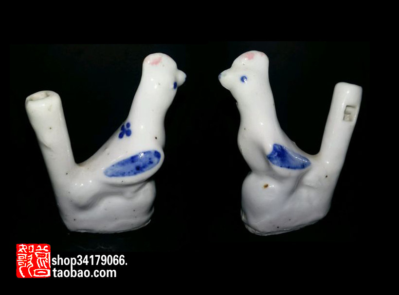 (Crafts Fine Art Ceramics) 80s Ceramic Water Bird Sentinel Small Toys