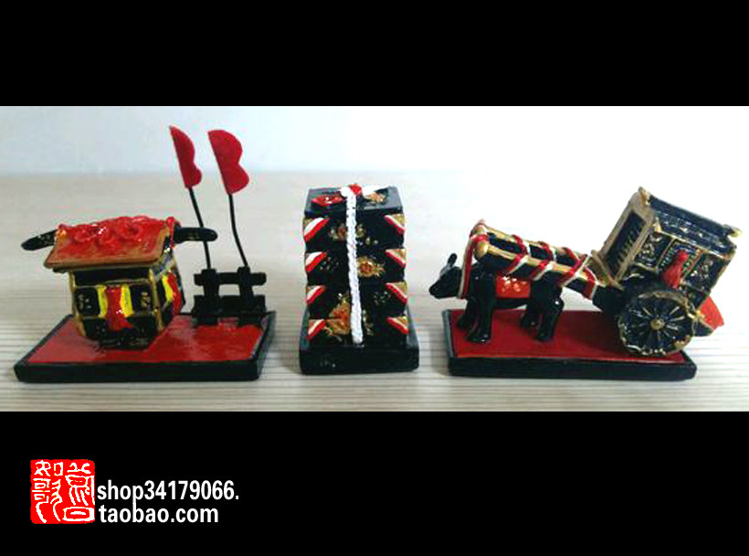 (Old Objects Decoration Craft Gift Hem) Japanese plastic tyre lacquerware folk small prop swing pieces