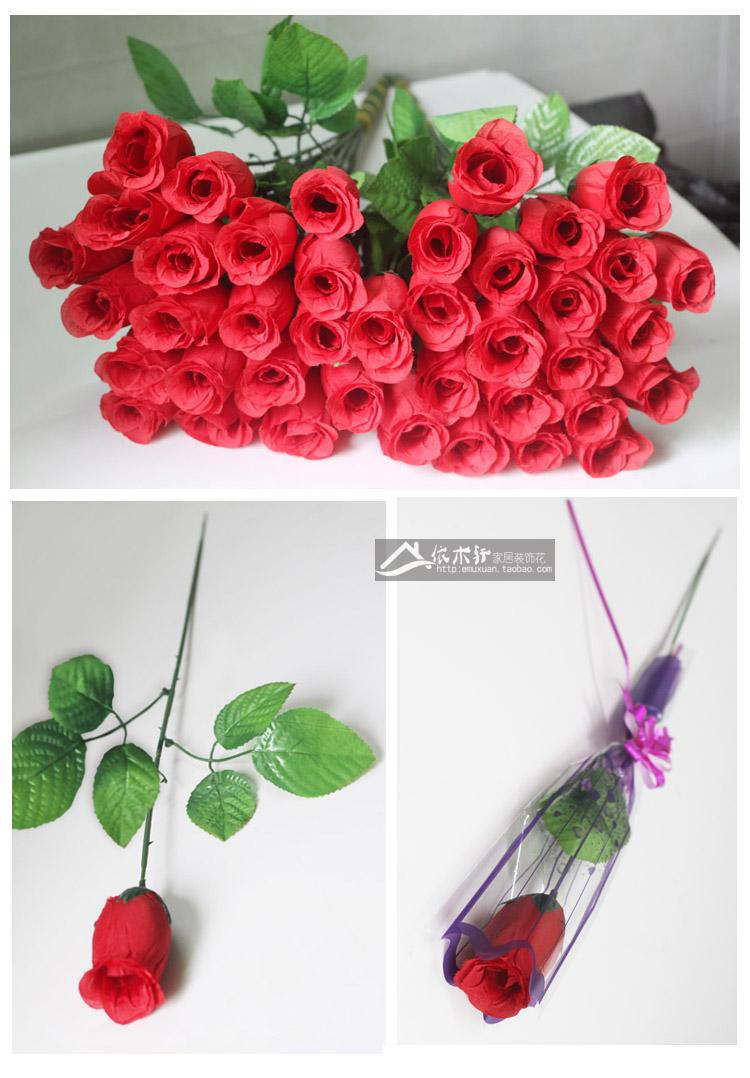 Cần bán trưng bày hoa nhựa nhân tạo trang trí hoa giả hoa hồng lớn gói duy nhất - Hoa nhân tạo / Cây / Trái cây lá cây giả