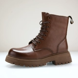 Martens, элитные кожаные трендовые челси в английском стиле, короткие сапоги, из натуральной кожи, воловья кожа, в британском стиле