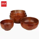 Ретро деревянная большая детская посуда для домашнего использования из натурального дерева, комплект, китайский стиль