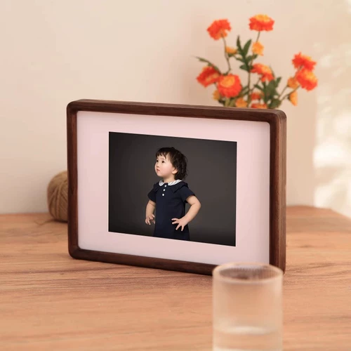 Ретро фоторамка, деревянный фотоальбом из натурального дерева, настольная фотография, 6 дюймовая