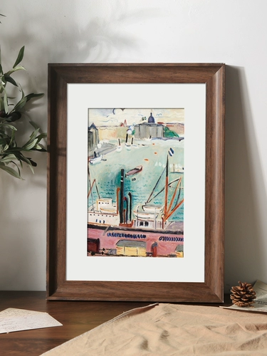 Ретро настенная деревянная фоторамка из натурального дерева, в американском стиле, 8 дюймов