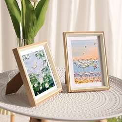 Creative photo frame table Fancy oil painting stick 6 6 7 inch picture frame mounted diy decorative ornaments photo display stand