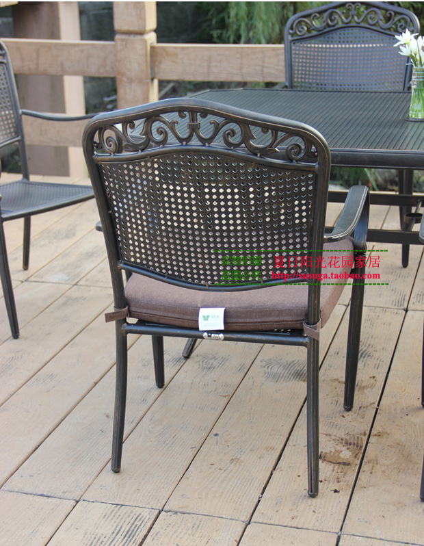 Sunny Garden Nội thất ngoài trời chính hãng Cast Aluminium Bàn và ghế Rosewood Villa Dew Ban công Sun Room American Garden ghế sân thượng