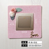 Single Switch Love Rabbit Pink (8,6*8,6 см)