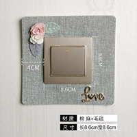 Одиночный переключатель на Love Rabbit Blue (8,6*8,6 см)