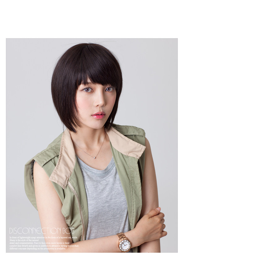 Perruque MUMEI WIG    cheveux raides Court - Ref 2609749 Image 14