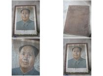 Red collection Package true special price selling large number of the Cultural Revolution Iron Sheet Painting Great Man Mao Chairman Standard Like Hanging Like Display