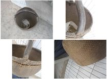 Tools for agricultural folklore culture of the Republic of China to harness agricultural food for the large basket of red pear leather plasma film and television props