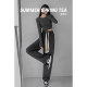 Summer Spring Tea American Autumn and Winter Wide Leg Pants Spring and Autumn Drawstring Casual Thin Pants High Waist Drape Sports Pants