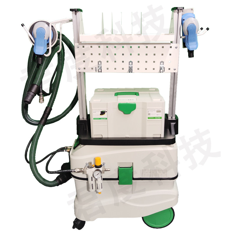 Panda grinder Stilong electric vacuum cleaner 6 inch pneumatic grinder car paint dust square grinding head 5