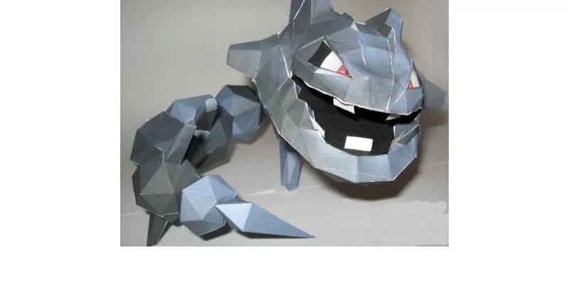 Hơn 48 Pokémon Digimon / Pokemon Onix 3D mô hình giấy thủ công DIY - Mô hình giấy