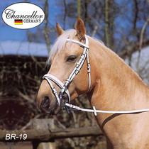 German cowhide water rein British saddle accessories bridle reins white performance obstacle horse show accessories
