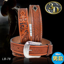 American imported 3D horse riding equestrian western belt mens cowboy belt Western Giant equestrian supplies