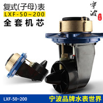 Ningbo brand detachable screw wing type replacement mechanism LXF-50 ~ 200 duplex water meter primary and secondary water meter core