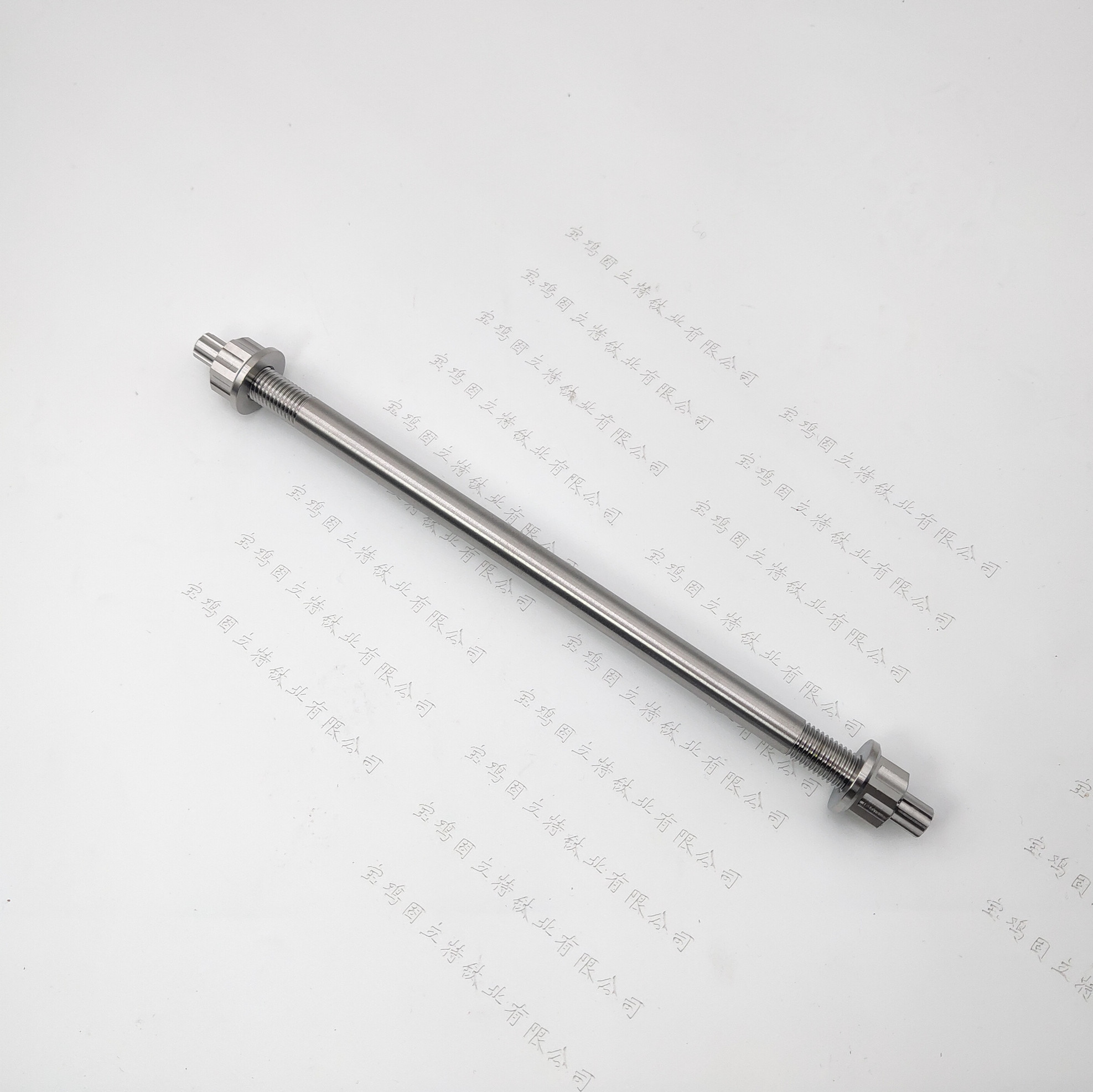 Titanium alloy front middle shaft spline type M12 electric vehicle locomotive retrofit shaft double head bolt pull lever