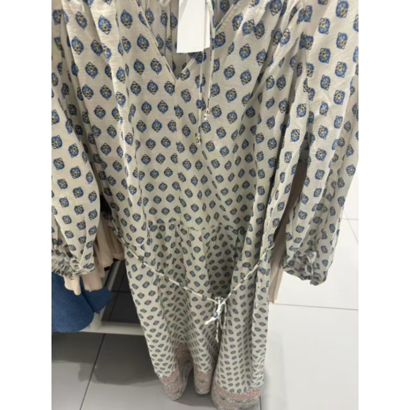 Authentic Product with Free Shipping 1333212 Women's Clothing 2026 Spring/Summer March New Fashion Oversized Long-Sleeve Long Dress