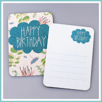 Happy birthday Nordic style birthday card blessing card Greeting card (single page) Rounded front matte film 1 piece