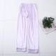 Pijama quần phụ nữ mùa thu pyjama nam quần tây mùa hè mỏng lụa pyjama phụ nữ đồ ngủ rộng rãi của nam giới mô phỏng lụa quần ở nhà phụ nữ - Quần tây