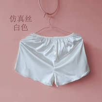 Yaxin summer shorts silk thin casual simulation silk Girls cute and comfortable fat MM sleeping pants ladies