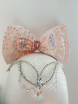 Ballet headdress big bow forehead chain pink headdress puppet doll fairy doll Clara