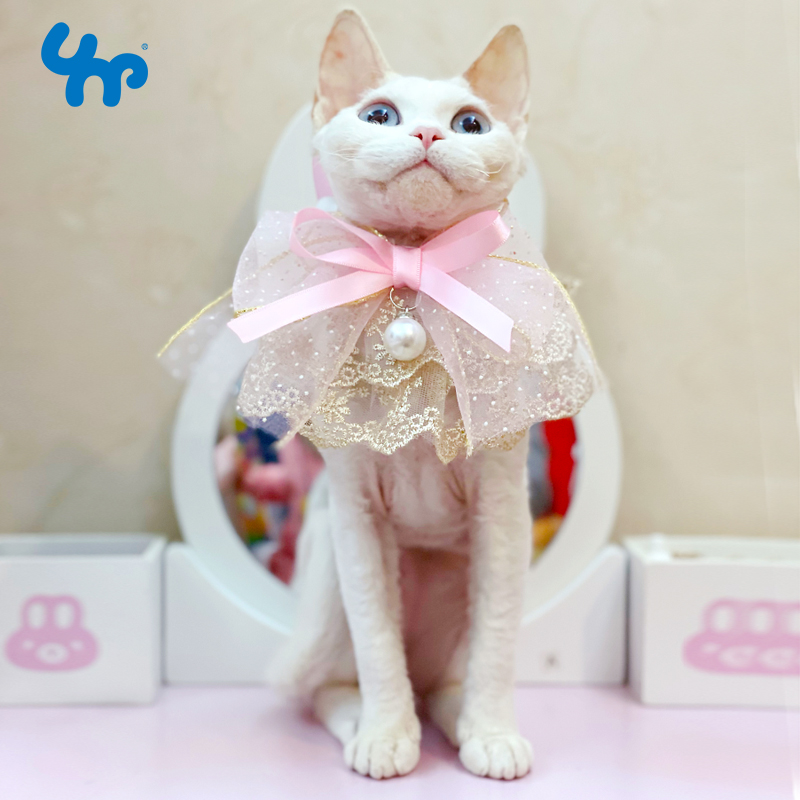 Treasure cat puppies Doggy cloak surrounding the mouth Pet Ornaments Scarf clothing Cat Clothing Adornment-Taobao