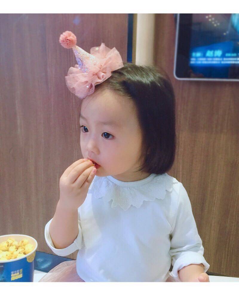 Limited time promotion ins Korean version of children's hair accessories handmade baby birthday hat hairpin baby party