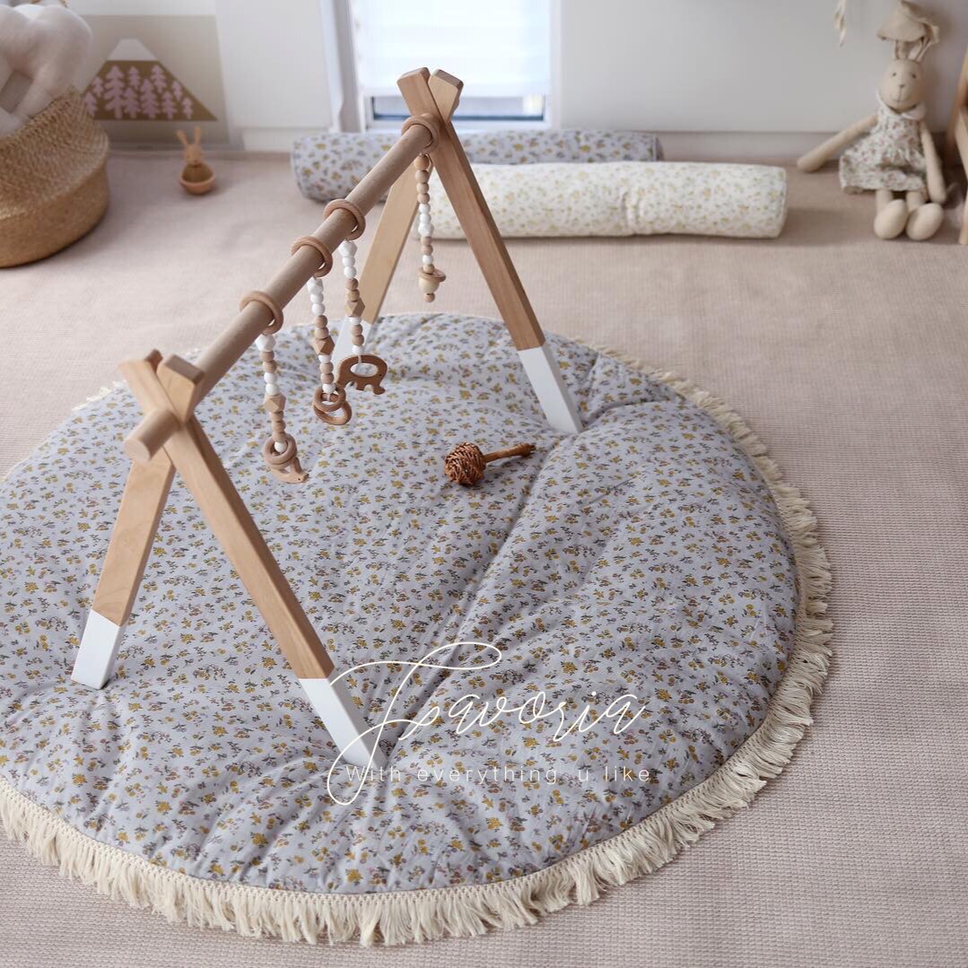 ins Nordic wooden fitness rack Children's room decoration toys Baby full moon gift photo props