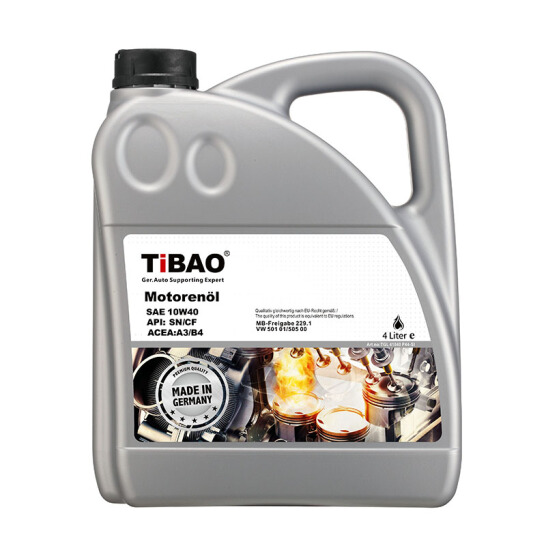 TiBAO 10W-40 Semi-synthetic SN Grade Lubricating Oil Engine Oil 4L Pack