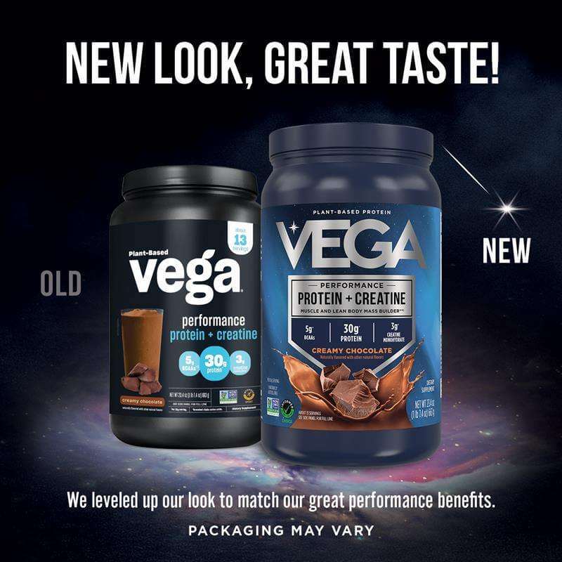 Original Vega Plant-Based Pea Protein Powder with Added Creatine