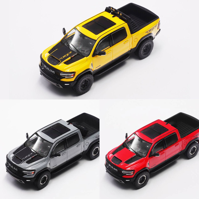Shadow Gcd 1:64 Dodge Ram Trx Tyrannosaurus Pickup Truck Off-Road Alloy Car Model