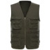 Trung niên nam cotton ngoài trời vest cotton giặt nhiều túi vest trung niên chụp ảnh vest áo khoác vest nam mỏng Áo vest cotton
