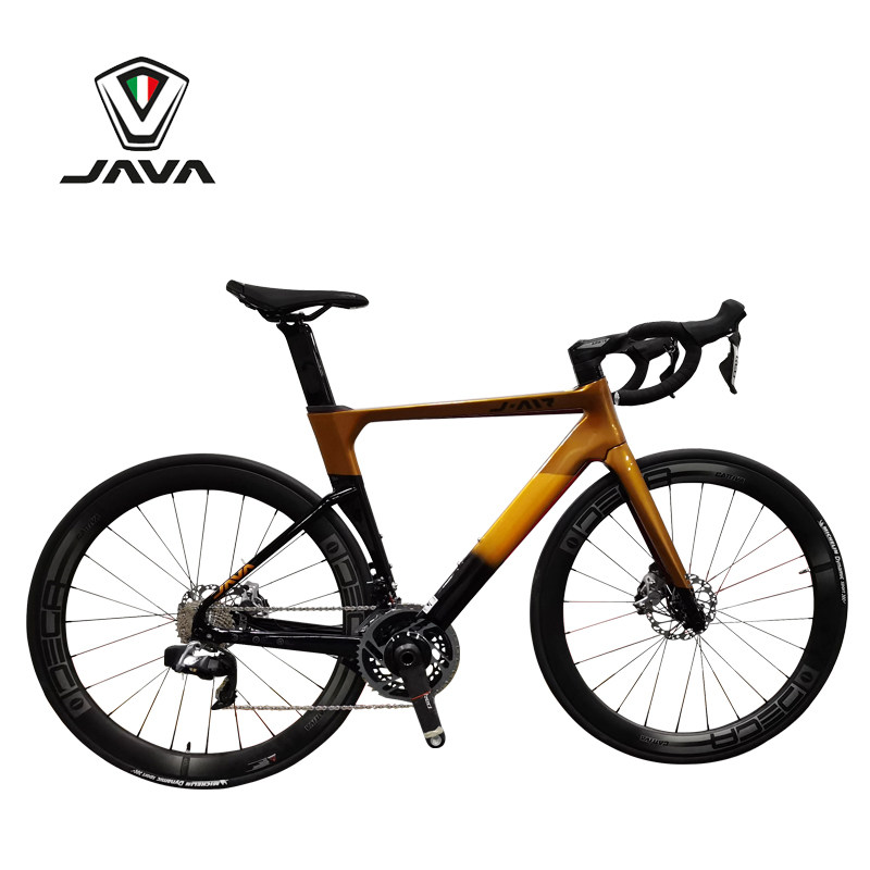 шоссейный велосипед java碳纤维公路车22变速碟刹j-air fuoco公路自行车弯把碳刀男女