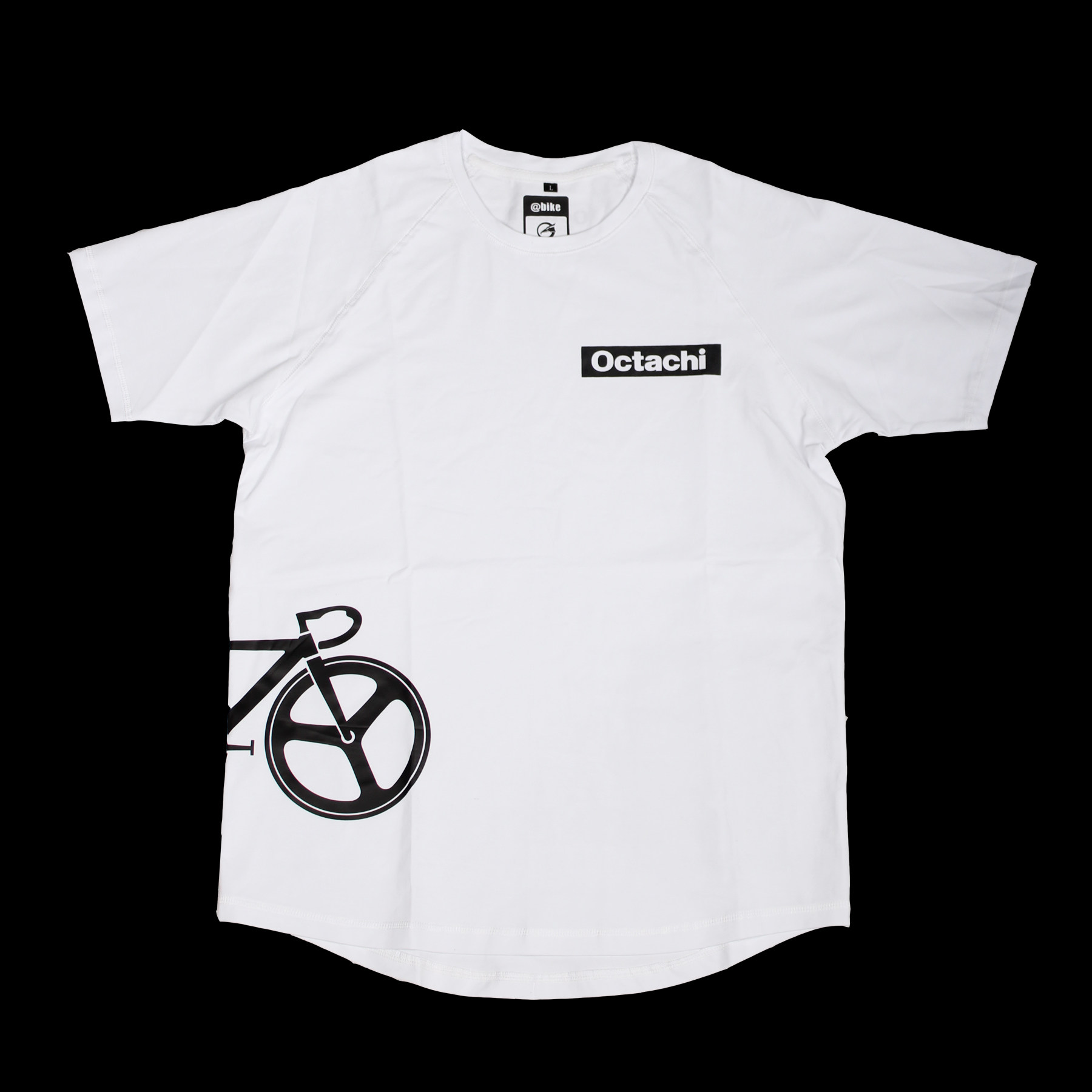 @BIKE (ATMICYCLE) 6th ANNIVERSARY LIMITED EDITION 3M REFLECTIVE CYCLING T-SHIRT OCTACHI WHITE