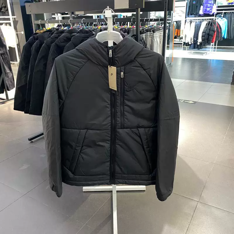Nike, пуховая куртка, теплая спортивная костюм с капюшоном