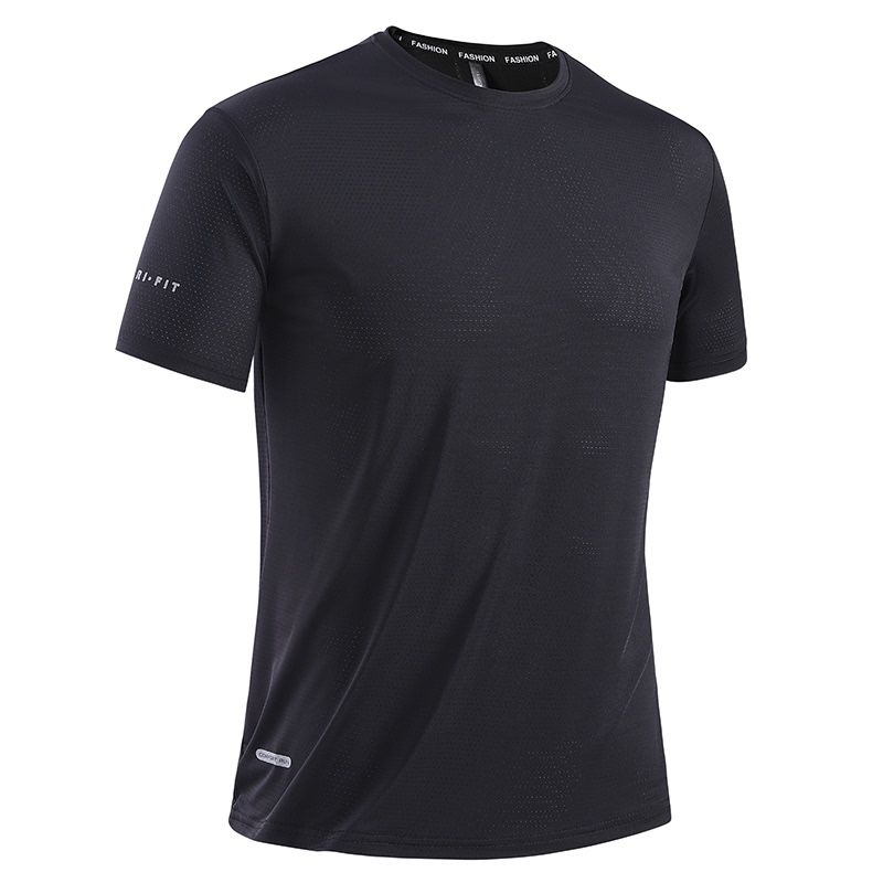 Outlet Summer Ice Silk Quick-Drying T-Shirt for Young Men, Casual Outdoor Sports Short-Sleeved Thin Style, Breathable and Elastic Outlet Summer Ice Silk Quick-Drying T-Shirt for Young Men, Casual Outdoor Sports Short-Sleeved Thin Style, Breathable and Elastic