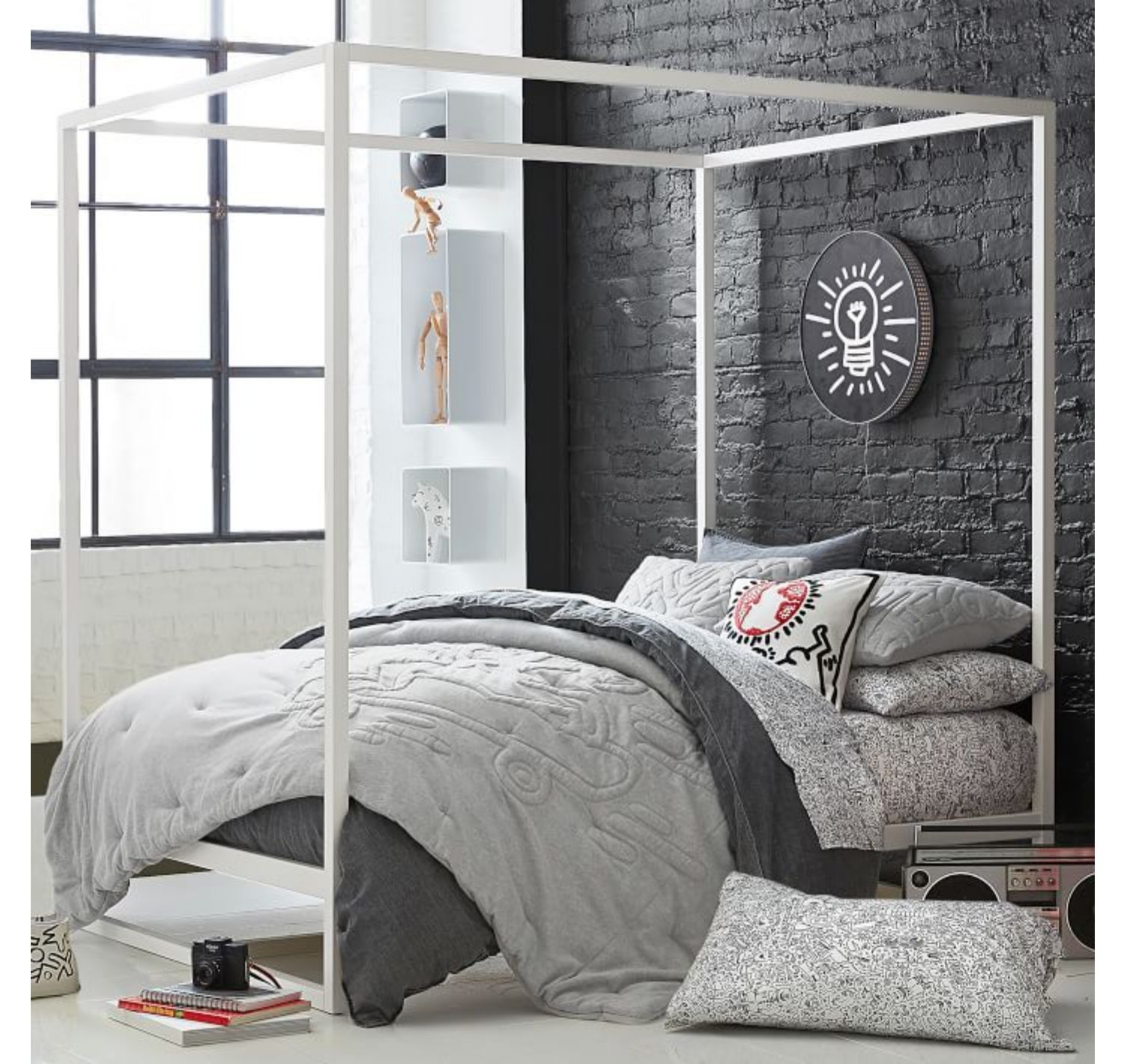 Siêu mềm Mỹ đường phố nghệ sĩ graffiti hợp tác ván trượt trẻ vị thành niên áo bông đắp chăn bông - Trải giường ga nệm đẹp