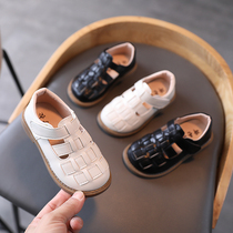 Girls leather shoes British style little girl single shoes soft bottom baby shoes spring and autumn single shoes foreign style children princess shoes tide