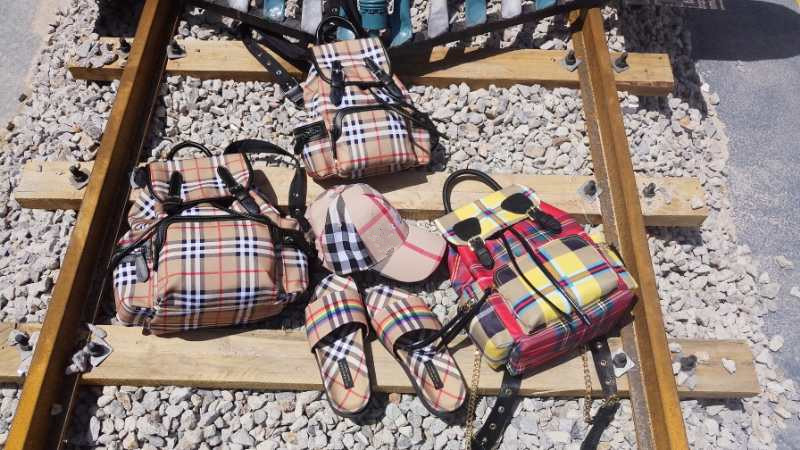 Ngôi sao mới với cùng một đoạn giản dị Anh vải Oxford kẻ sọc DrawString dây đeo vai túi xách da ba lô da - Ba lô balo đẹp nữ