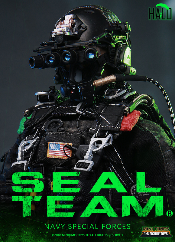 [in Stock] Mini Times Toys (M013) 1/6 Us Navy Seals Combat Team B Model Halo