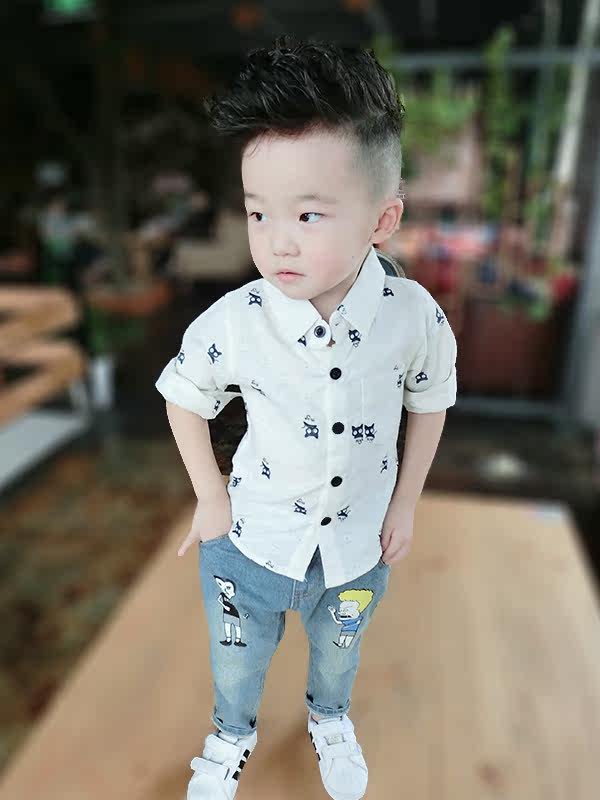 Chemise garcon à manche longue - Ref 2077030 Image 7