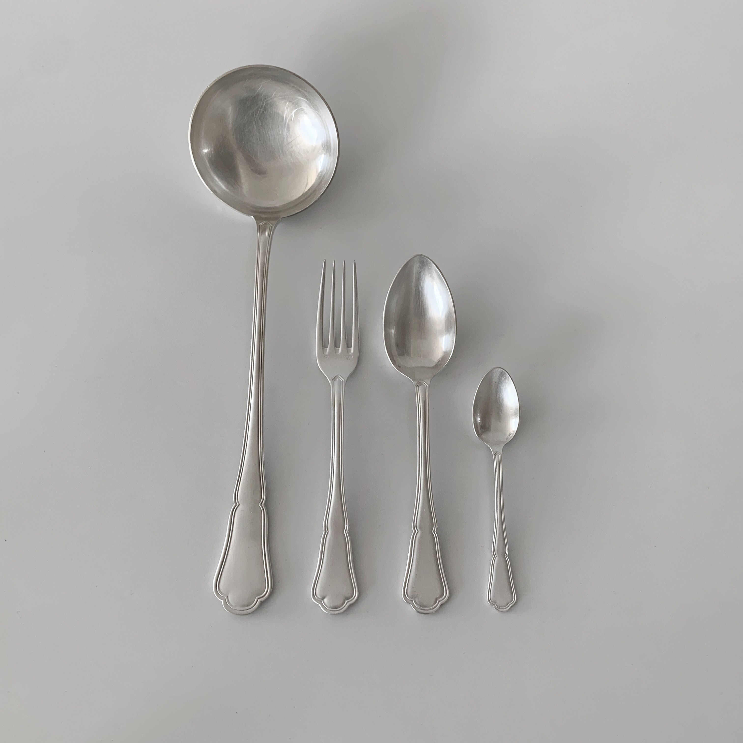 Vintage Used French Eruis Silver Plated Fork Spoon