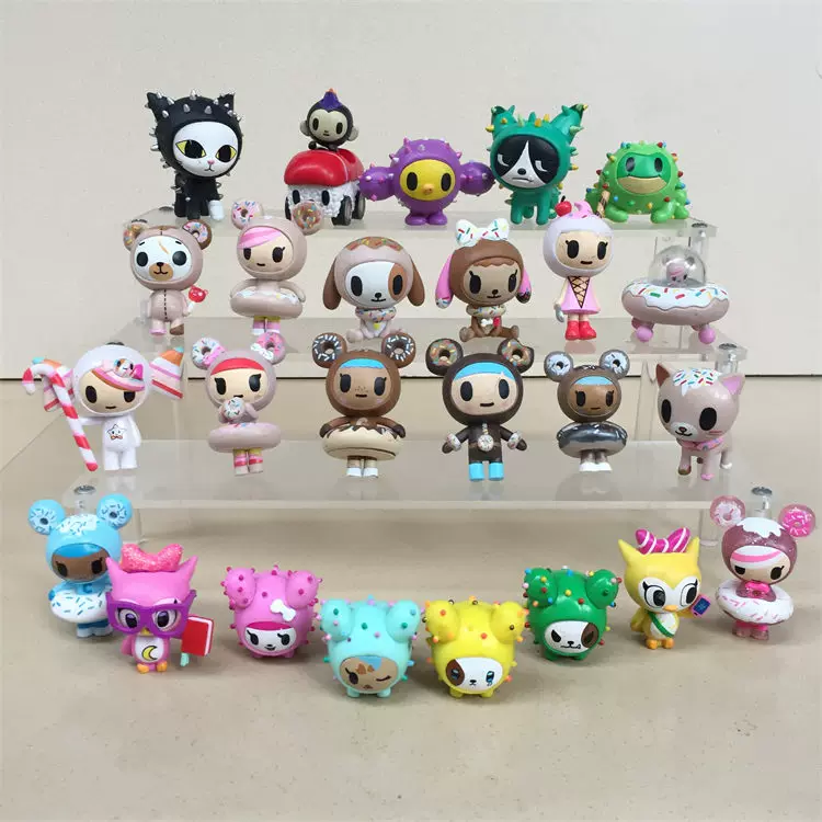 Tokidoki Тао Цидуйчи пончики суши суши машина кактус кот - кукла-бинд-бокс надпись