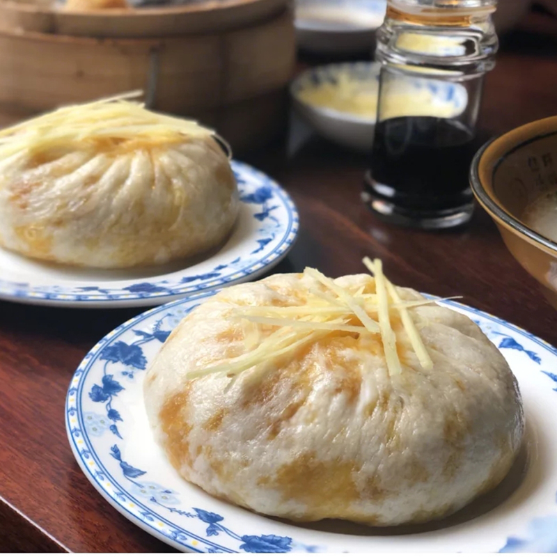 Yangzhou special crab yellow bun handmade Gaoyou crab yellow bun two large packs a total of 420 grams